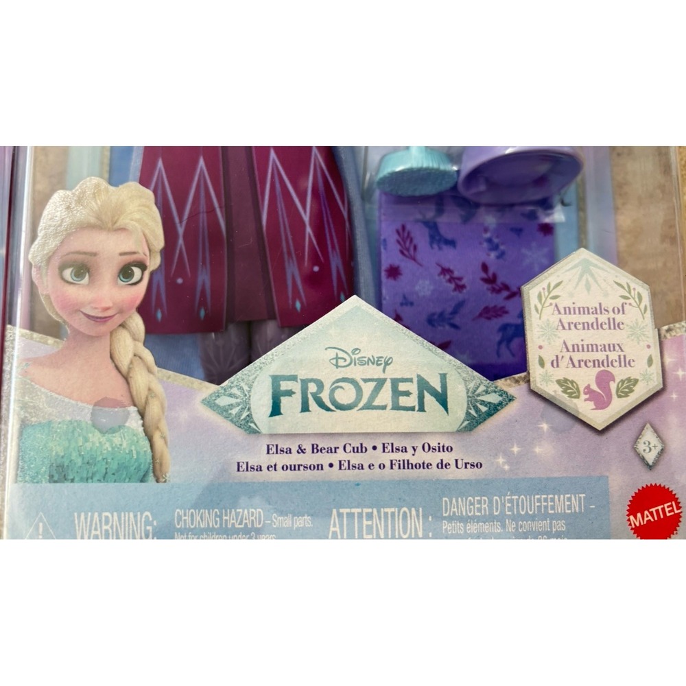 Disney Frozen Anna Elsa Animals of Arendelle Mattel Doll Set Wolf Bear NIB 2020 - Picture 5 of 8